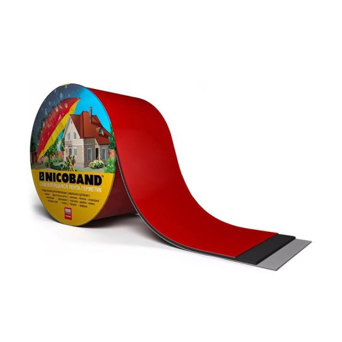 Лента Nicoband красный 10м*10см