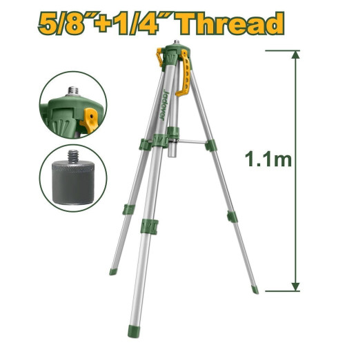Штатив д/лазернго уровня, винт адаптера :резьба 5/8" и 1/4", регул высота 0,45-1,1мм JADEVER