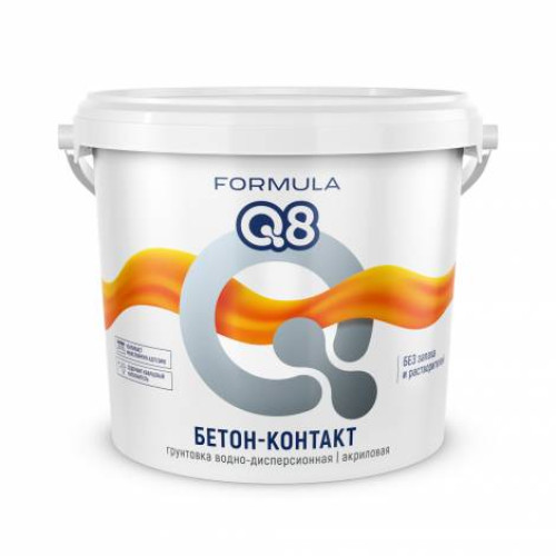 Грунтовка Бетоноконтакт ВД 6 кг FORMULA Q8