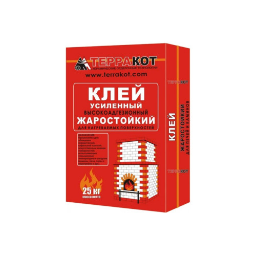 ТЕРРАКОТ Клей усиленный жаростойкий, 25 кг