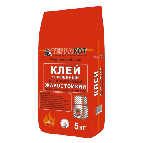 ТЕРРАКОТ Клей усиленный жаростойкий, 5 кг