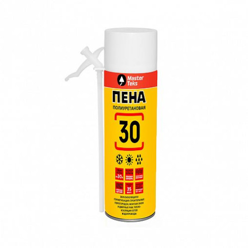 Пена полиуретановая Бытовая всесезонная 30, 350 мл MasterTeks