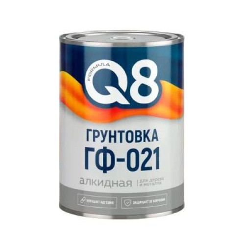 Грунтовка ГФ-021 Серая 0,8 кг FORMULA Q8