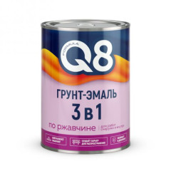 Грунт-эмаль по ржавчине ГРАФИТОВЫЙ серый RAL 7024 1,8 кг FORMULA Q8