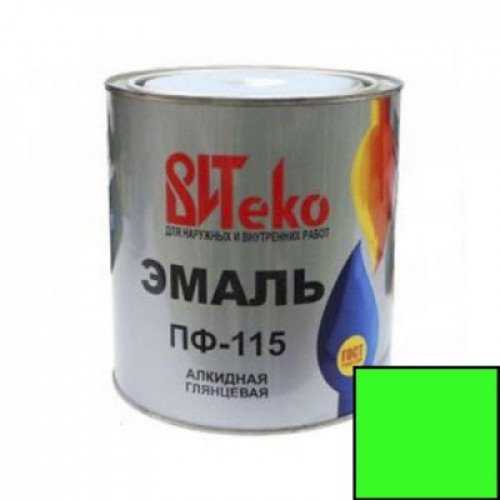 Эмаль ПФ-115 Салатная / 2,6 кг / ВИТЕКО