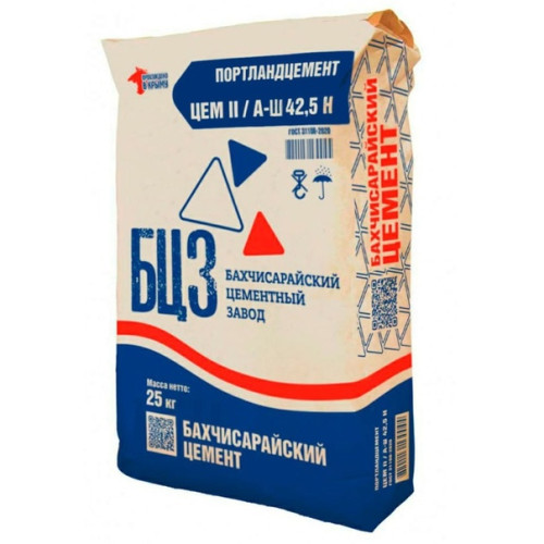 Цемент Бахчисарай БЦЗ ПЦ500 Д20 25 кг