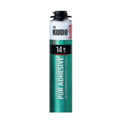 Клей-пена монтажный для теплоизоляции KUDO PUR ADHESIVE PROFF 14+ 1000 мл