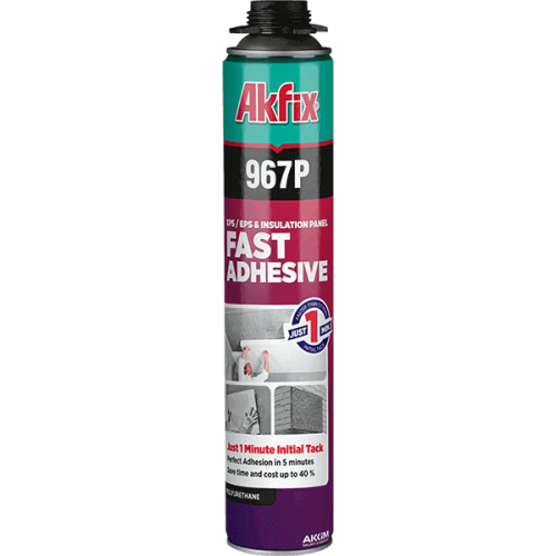 Клей-пена AKFIX 967P многоцелевая быстрая 750гр