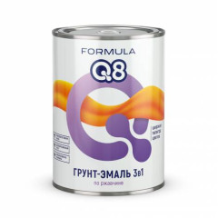 Грунт-эмаль по ржавчине зеленый 0,8 кг FORMULA Q8