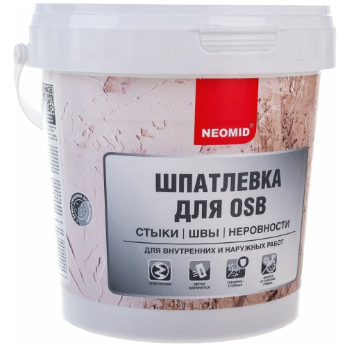 Шпатлевка для плит OSB, 7 кг, NEOMID