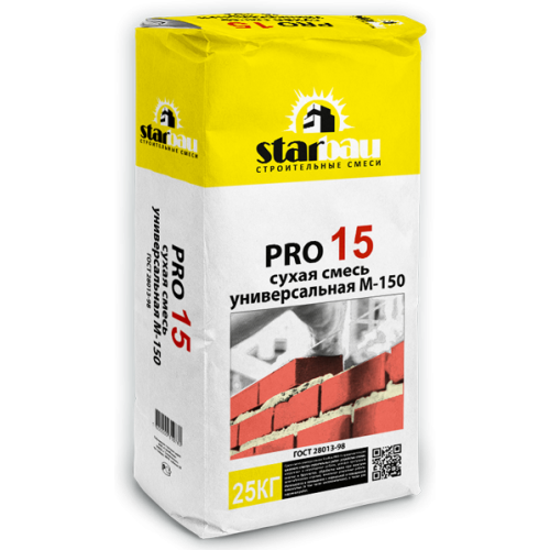 StarBau PRO15 Сухая смесь универсальная М150 , 25 кг