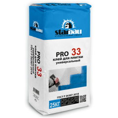 StarBau Pro33 Клей для плитки универсальный ,25 кг