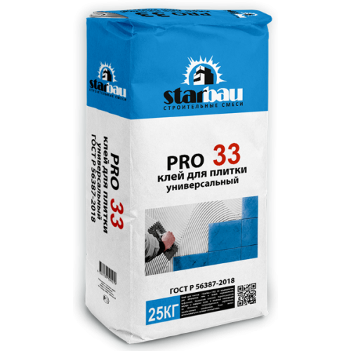StarBau Pro33 Клей для плитки универсальный ,25 кг