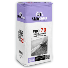 StarBau Pro70,Стяжка пола 10-200мм 25 кг