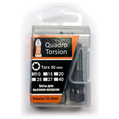 Бита TORX T20х50 мм "Quadro Torsion" (10 шт/блистер)