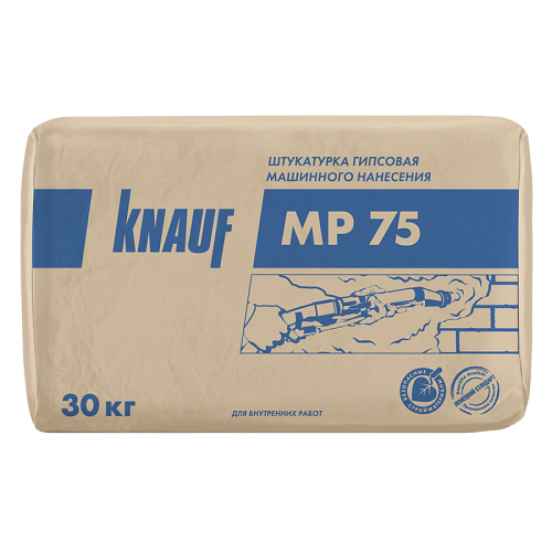 Штукатурка гипсовая машинного нанесения КНАУФ МП75, 30 кг