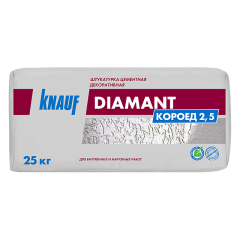 Штукатурка КНАУФ-Диамант Короед 2,5 мм, 25 кг