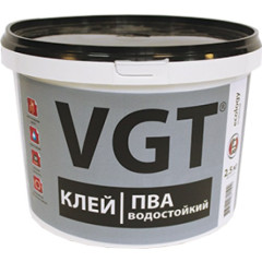 Клей ПВА водостойкий (для ответственных столярный работ) 2,5 кг, VGT