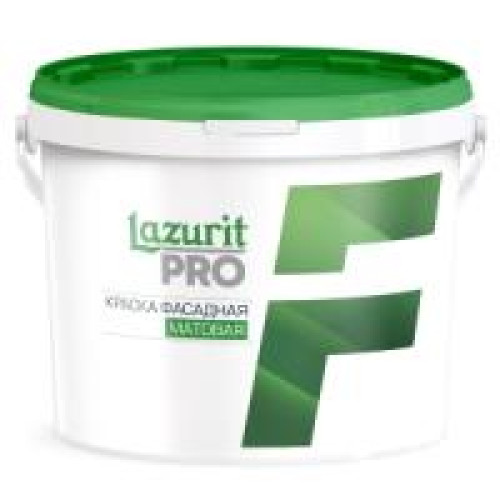 Краска Фасадная матовая LAZURIT PRO 9 л