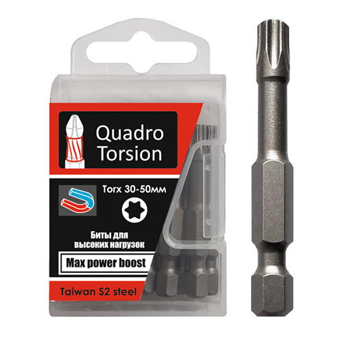 Бита TORX T30х50 мм "Quadro Torsion" (10 шт/блистер)