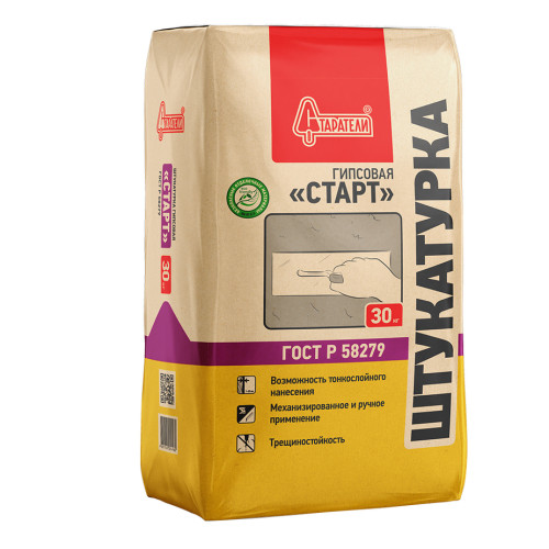 Старатели Штукатурка гипсовая СТАРТ, 30 кг