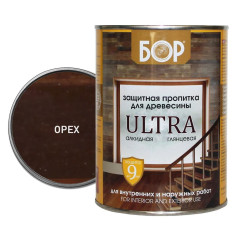 Защитная пропитка для древесины ULTRA ОРЕХ/ 0,75 кг/ БОР