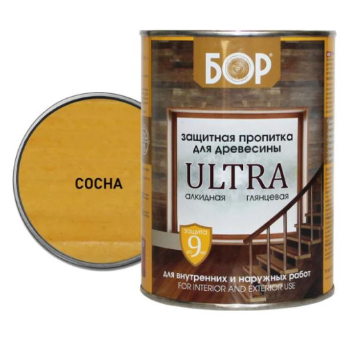 Защитная пропитка для древесины ULTRA СОСНА/ 0,75 кг/ БОР