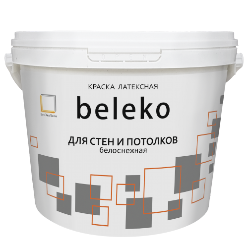 Краска ВД BelEko д/стен и потолков 1,3 кг