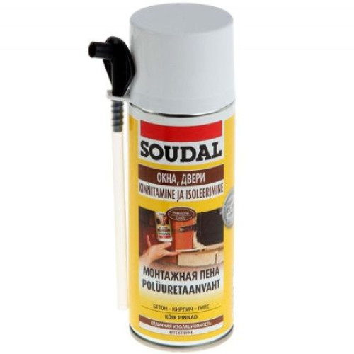 Пена Soudal ручная 45л 12*500 мл/600гр 107552