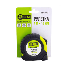 Рулетка PLUS карманная 5м х 19мм 05-01-102 3-ON