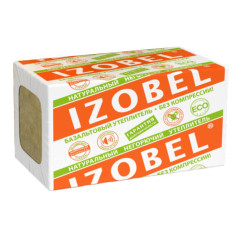 Технониколь Минвата IZOBEL Л-25 1200*600*50 (5.76м2/0,288м3) (8 шт) 25-30кг/м3 компрессия 40%