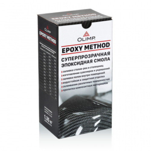 Эпоксидная смола для заливки Суперпрозрачная Olimp 1,35 кг