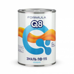 Эмаль ПФ-115 коричневая 0,9 кг FORMULA Q8