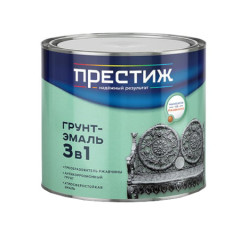 Грунт-эмаль по ржавчине серая / 0,9 кг / ПРЕСТИЖ