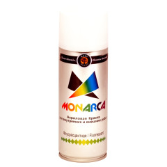 Краска аэрозольная флуоресцентная Белый 270г MONARCA