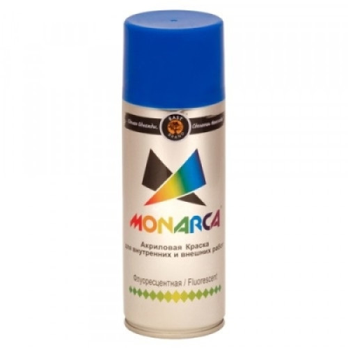 Краска аэрозольная флуоресцентная Синий 270г MONARCA