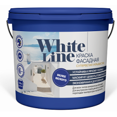 Краска фасадная супербелая BASE A White line / 7 кг /