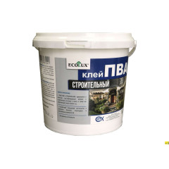 Клей "ECOLUX" ПВА cтроительный 2 кг
