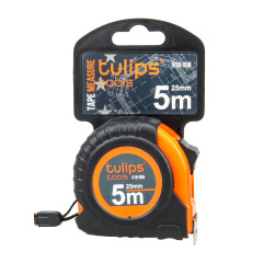 Рулетка Tulips tools с фиксатором 5 м/25мм II10-006 (1/12/120)