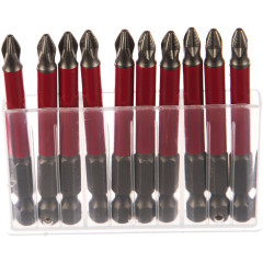 Бита (10 шт; PH2; 70 мм; 1/4" E6.3) Quadro Torsion