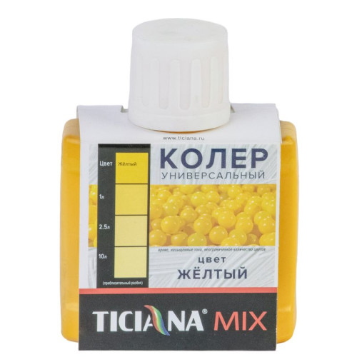 Колер микс универсальный Жёлтый MIX 0,08л Тициана (12)