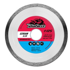 Диск 514125U DIAFORCE CERAM ULTRA SLIM 125х22,23х6x1.1 мм ультра-тонкий влажный рез