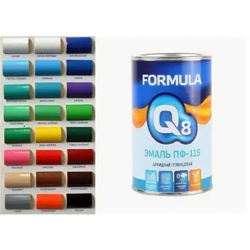 Эмаль ПФ-115 Фиолетовая 0,9 кг FORMULA Q8