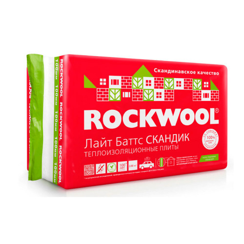 Утеплитель ROCKWOOL 50 мм 5,76 кв.м