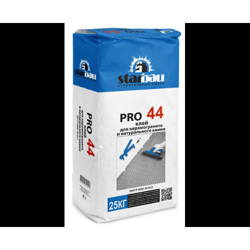 StarBau PRO44 Клей для керамогранита и нат. камня, 25 кг