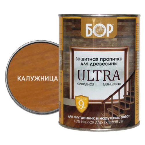 Защитная пропитка для древесины ULTRA КАЛУЖНИЦА/ 0,75 кг/ БОР