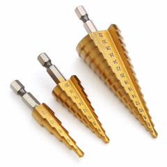 Набор Свёрел ступенчатых (4-12мм. 4-20мм, 4-32мм) STEP DRILL