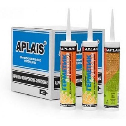 Герметик акриловый 400 белый 0,4 кг туба APLAIS