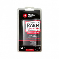 Клей-пластилин эпоксидный HomeMaster холодная сварка высокотемпературный 0,055кг чёрный MasterTeks