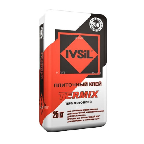 Клей плиточный для каминов TerMix IVSIL, 25 кг